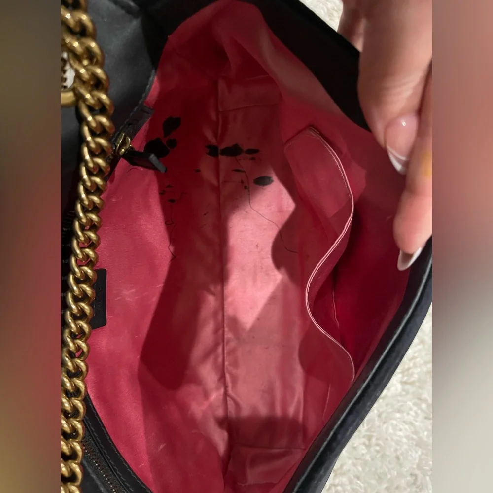 Gucci medium bag velvet black - Picture 5 of 6